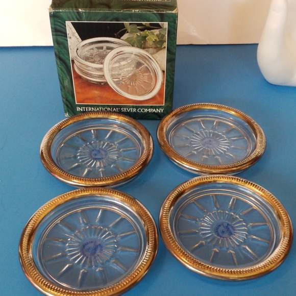 international silver Company Other - Silver coasters